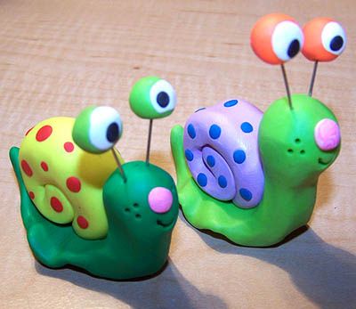 Clay Toys Ideas, Clay Critters, Clay Projects For Kids, Jumping Clay, Clay Crafts For Kids, Kids Clay, Polymer Clay Figures, Tanah Liat, Polymer Clay Animals