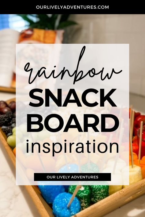 A rainbow snack board is the perfect addition for your next party.  Snack boards are easy to assemble and your guests will love it! Snack Boards, Rainbow Snacks, Sip And See, Snack Board, Party Snack, Board Inspiration, Soju Bottle, Beautiful Rainbow, Party Snacks