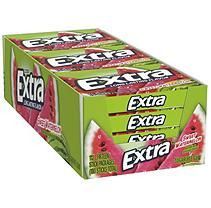 Extra Chewing Gum, Obx House, Watermelon Sticks, Candy Stash, Gum Brands, Extra Gum, Watermelon Flavor, Pack Of Gum, Bulk Shopping