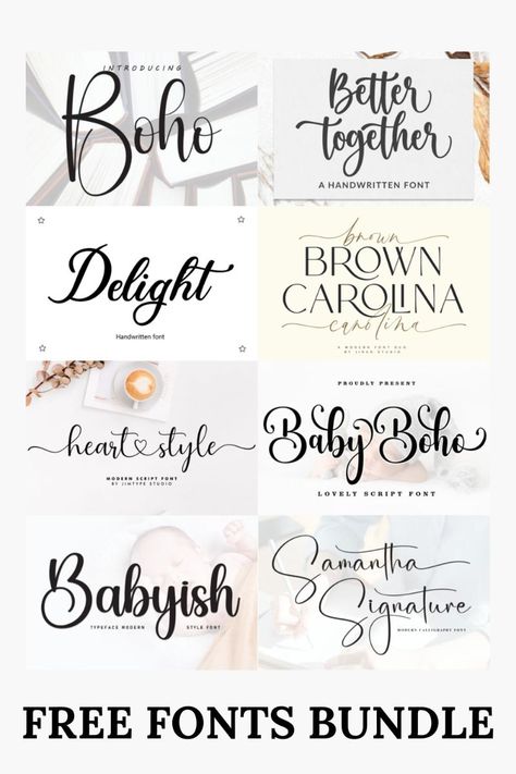 Download beautiful, free wedding fonts that will make your special day even more unforgettable. From elegant calligraphy to vintage typewriter typefaces, ...