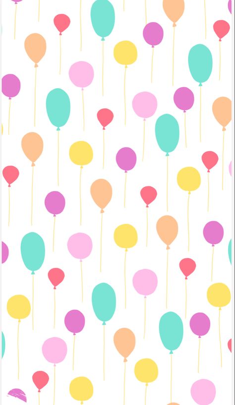 Balloon Background Wallpapers, Birthday Pattern Wallpaper, Balloon Wallpaper, Printable Paper Patterns, Cake Wallpaper, Birthday Party Treats, Balloon Background, Eid Cards, Funny Birthday Cakes