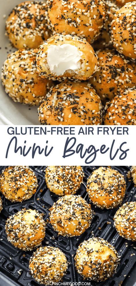 Two Ingredient Bagels Gluten Free, Celiac Snack Ideas, Quick Healthy Gluten Free Breakfast, Gluten Free Recipes For Appetizers, Quick And Easy Gf Snacks, Gluten Free Everything Bagels, Gluten Free Dairy Free Snack Ideas, Simple Gluten Free Baking, Gluten Free Cinnamon Crunch Bagel