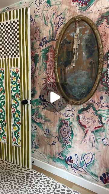 Powder Room Door, Door Video, Bohemian Decor Inspiration, Tracy Porter, Paris Flea Markets, Antique Doors, Room Door, Painting Furniture Diy, Vintage Interior