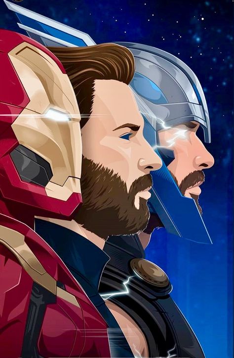 Steve And Thor, Robert Downey Jr., Thor Marvel, Captain America Wallpaper, Steve And Tony, Chris Hemsworth Thor, Graffiti Wallpaper Iphone, Iron Man Captain America, Marvel Comics Wallpaper