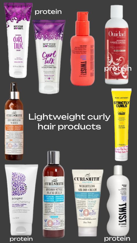 This is based on my research. please correct me if im wrong🤍 Color Safe Curly Hair Products, Lightweight Curly Hair Products, 3a Curly Hair Products, Curly Hair Essentials, Hair Products For Curly Hair, Curly Hair Products, 3a Curly Hair, 3a Hair, Wavy Hair Care