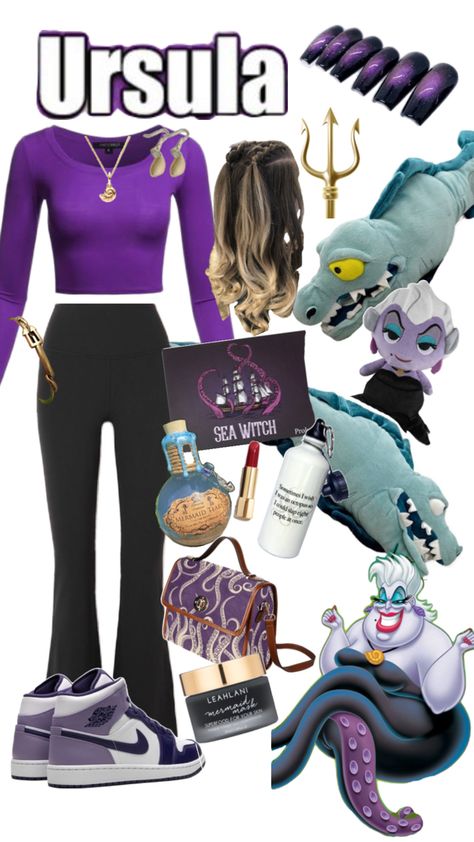 Disney Bounding Ursula, Oogie Boogie Outfit, Disney Villain Disneybound, Disney Villain Outfit Ideas, Disney Bound Villains, Disney Bound Outfits Villians, Disney Bound Outfits Casual, Princess Life, Disney Fits