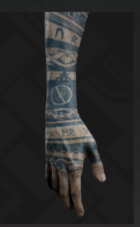 Baldr Tattoos, Viking Hand Tattoo, Fenrir Tattoo, Scandinavian Tattoo, Cyberpunk Tattoo, Viking Tattoo Symbol, Viking Tattoo Sleeve, Vikings Tattoo, Bamboo Tattoo