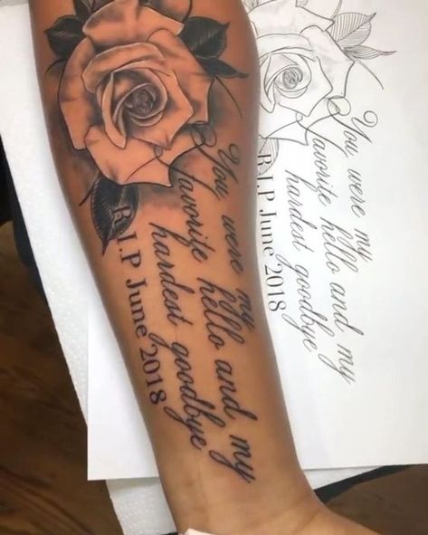 Forarm Tattoos For Women Unique Half Sleeves, Rip Tattoos For Women Forearm, Loved One Tattoo Passed Sleeve, Rest In Peace Tattoos For Grandma, Tattoo Ideas Female Meaningful Quotes Arm, Rest In Peace Tattoos For Women, Memorial Tattoo Quotes Mom, Forearm Tattoo For Lost Loved One, Rest In Peace Tattoos For Men