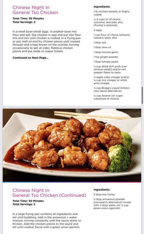 Dr Livingood Recipes, Livingood Recipes, Livingood Daily, Dr Livingood, Tso Chicken, Aip Paleo Recipes, General Tso, Inflammatory Diet, Healthy Menu