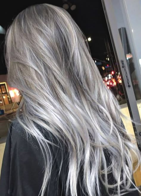 Grey Hair Wig, Grey Blonde Hair, Silver Blonde Hair, Silver Highlights, Silver Hair Color, Silver Blonde, Ash Blonde Hair, Grunge Hair, Soft Hair