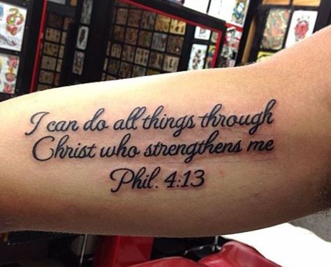 Passage Tattoos, Religious Tattoos Quotes, Bible Quote Tattoos, Scripture Tattoos, Forearm Tattoo Quotes, Tattoo Quotes For Men, Bible Tattoos, Bible Verse Tattoos, Verse Tattoos