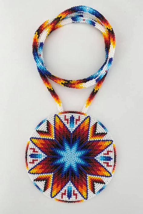 Medallion Beading Patterns, Mikmaq Symbols, Seed Bead Medallion Patterns, Beaded Medallions Native American, Beaded Medallion Patterns, Beaded Medallion Native American, Powwow Beadwork, Loom Beading Patterns, Huichol Pattern