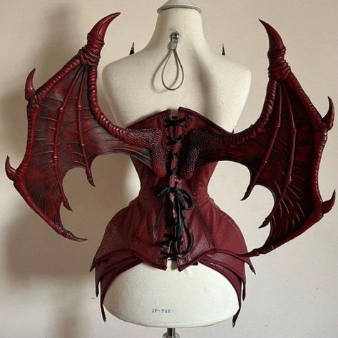 Evil Cupid Costume, Succubus Clothing, Succubus Costume, Demon Costume, Bug Costume, Bat Costume, Creepy Halloween Makeup, Red Riding Hood Costume, Rave Costumes