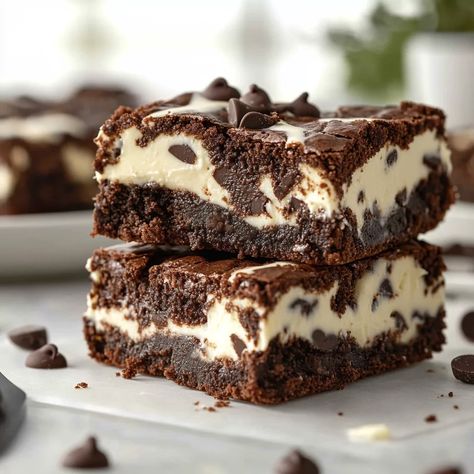 Cream Cheese Brownies: Decadent Chocolate Dessert Recipe Box Brownies With Cream Cheese, Brownies With Cream Cheese Filling, Cream Cheese Brownies From Box Recipes, Cookies And Cream Brownies, Cream Cheese Brownie, Cheese Brownies, Cream Cheese Brownies, Decadent Chocolate Desserts, Swirl Brownies