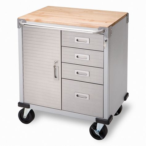 Ultra HD 4-Drawer Rolling Cabinet - Sam's Club $189.99 Mobile Makerspace Dental Ergonomics, Dental Decor, Dental Interior, Rolling Workbench, Rolling Cabinet, Metal Garage Storage Cabinets, Dental Cabinet, Rolling Drawers, Tool Storage Cabinets