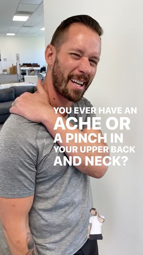 weshape.wellness on Instagram: Reduce Upper Back and Neck Pinches! Here's a stretch you can do to reduce the pinching feeling in your upper back and neck! Check it out!… Stretch For Upper Back And Neck, Neck And Upper Back Stretches, Pop Upper Back, Scapula Exercises, Pinched Nerve In Neck, Neck Spasms, Partner Stretches, Upper Back Stretches, Neck Hurts