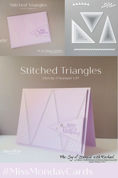 Stampin Up The Right Triangle, Miss Monday, Right Triangle, Gift Making, Shop With Me, Color Theme, Color Themes, Paper Crafting, Triangles