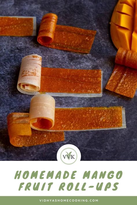 Fruit Leather Recipe Dehydrator, Fruit Rollups, Homemade Fruit Leather, Mango Varieties, Amazing Vegetarian Recipes, Fruit Leather Recipe, Roll Ups Recipes, Dehydrated Foods, Mango Lassi