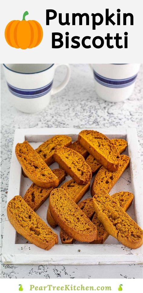 Pumpkin Biscotti, Coffee And Hot Chocolate, Pumpkin Spice Treats, Pumpkin Pie Mix, Chocolate Pumpkin, Crispy Cookies, Biscotti Recipe, Local Coffee, Baked Chips