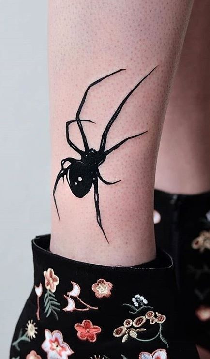 Silhouette Tattoos Black, Spider Cover Up Tattoo, Blackwork Spider Tattoo, Spider Aesthetic Dark, Dark Spider Tattoo, Dark Black Tattoos, Dark Aesthetic Tattoo, Black Spider Tattoo, Dark Tatoos