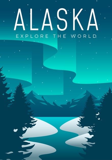 Alaska Poster, Crab Illustration, Capas Samsung, 달력 디자인, Adventure Logo, Travel Poster Design, Vector Icons Illustration, Alaska Travel, Travel Illustration