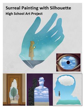 This surreal creative silhouetted painting project has students creating a surreal influenced image inside of a silhouette. It asks students to create an image about themselves using a self-discovery theme.Included in this zip file download is:-13 page Powerpoint with image examples, assignment description, examples by surrealist Rene Magritte, and renaissance artist Archimboldo, also description of mark breakdown, and a list of questions to guide students through ideas about themselves-Assignme Intro Art Projects, Plaster Projects For High School, Middle School One Day Art Projects, Jr High Art Projects Lesson Plans, Mixed Media High School Art Projects, High School Art Final Project, Highschool Art Project Ideas Painting, Jr High Art Lessons, Art High School Projects