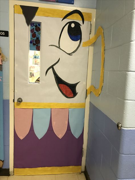 Disney Theme School Decorations, Beauty And The Beast Hallway Decorations, Beauty And The Beast Classroom Door, Beauty And The Beast Door Decorations, Beauty And The Beast Bulletin Board, Beauty And The Beast Classroom Theme, Beauty And The Beast Classroom, Disney Door Decorations Classroom, Disney Classroom Ideas