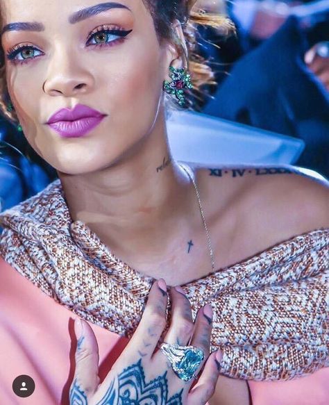 Little cross tattoo on collarbone Rihanna Tattoo Chest, Little Cross Tattoos, Rihanna Tattoo, Under Chest Tattoo, Small Cross Tattoo, Bone Tattoo, Cross Tattoos For Women, Cross Tattoos, Bone Tattoos