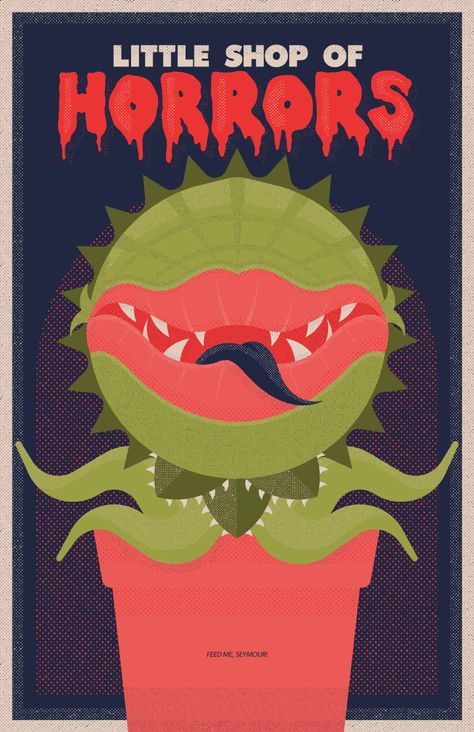 Little Shop Of Horrors Poster, Little Shop Of Horrors Wallpaper, Scary Typography, Lil Shop Of Horrors, Cells Project, Broadway Posters, Theater Kid, Little Shop Of Horrors, Horror Posters