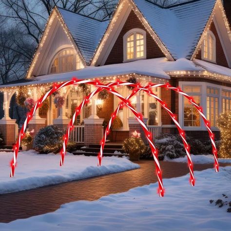 #Christmas Decor# Arches Decor, Outdoor Arch, Holiday Diy Decorations, Light Arch, Christmas Arch, Arch Decoration, Christmas Outdoor, Diy Decorations, Diy Holiday Decor