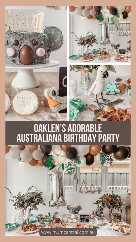 Down Under Party Australia, Australian Themed Birthday Party, Aussie Themed Party, Australiana Birthday Party, Australiana Theme Party, Australian Animals Birthday Party, Outback Themed Birthday Party, Australian Theme Party, Australia Party Decorations