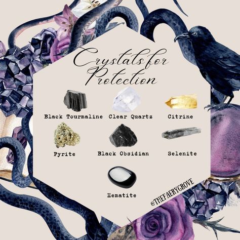 Swipe to see my top pick Crystals for protection 🖤🕯️ These are my personal favorite crystals to keep on or around me when wanting to protect my energy ✨ Black tourmaline is a very strong and powerful protection stone. It is grounding and highly protective. It helps clear and repel negative energy from the body, home and work environment and assists the user in feeling more grounded and peaceful. Clear Quartz - One of its main claims to fame is how easily it dispels negative energy and at ... Crystals To Protect From Negative Energy, Crystals For Home Protection, Protect My Energy, Repel Negative Energy, Crystals For Protection, My Energy, Protection Crystals, Home Protection, Witchy Stuff