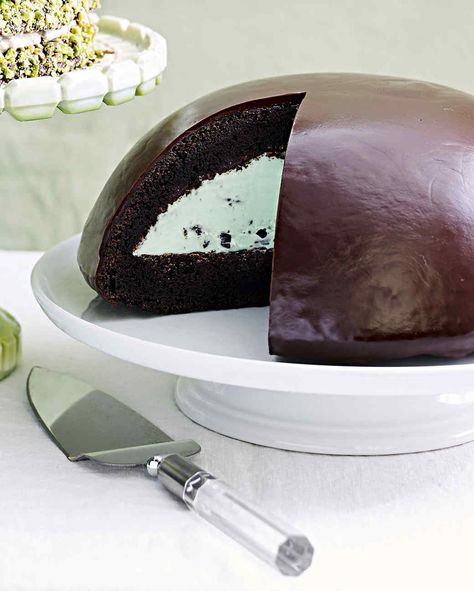 grasshopper dome ice cream cake Chocolate Dome Cake, Dome Cake, Dessert Breads, Cream Cake Recipe, Dessert Art, Ice Cream Cake Recipe, Mint Chocolate Chip Ice Cream, Drink Inspiration, Google Doodle