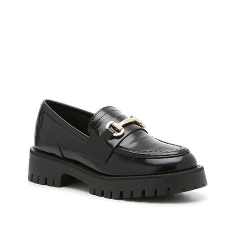 Steve Madden Lawrence Loafers, Womens Loafers, Loafers Steve Madden, Lando Black Leather Steve Madden, Black Chunky Platform Slip-on Loafers, Black Slip-on Loafers With Lug Sole, Black Platform Shoes, Black Platform, Shoe Carnival