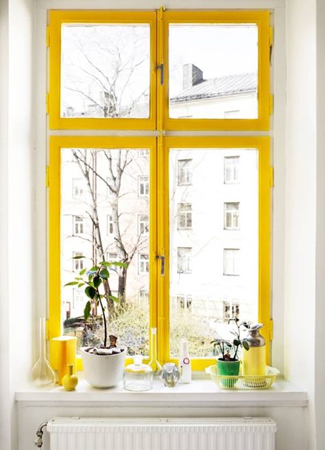 Painted Window Frames, Window Frames, Window Painting, Window Frame, Design Case, Home Fashion, 인테리어 디자인, My Dream Home, Design Interior