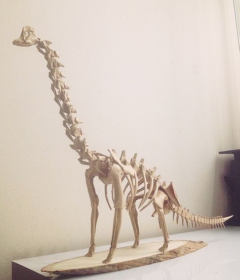 Brachiosaurus Skeleton, Cardboard Dinosaur, Craft Dinosaur, Origami Dinosaur, Dinosaur Fossils, Truck Design, Origami Art, Paper Crafts Diy Tutorials, Paper Folding