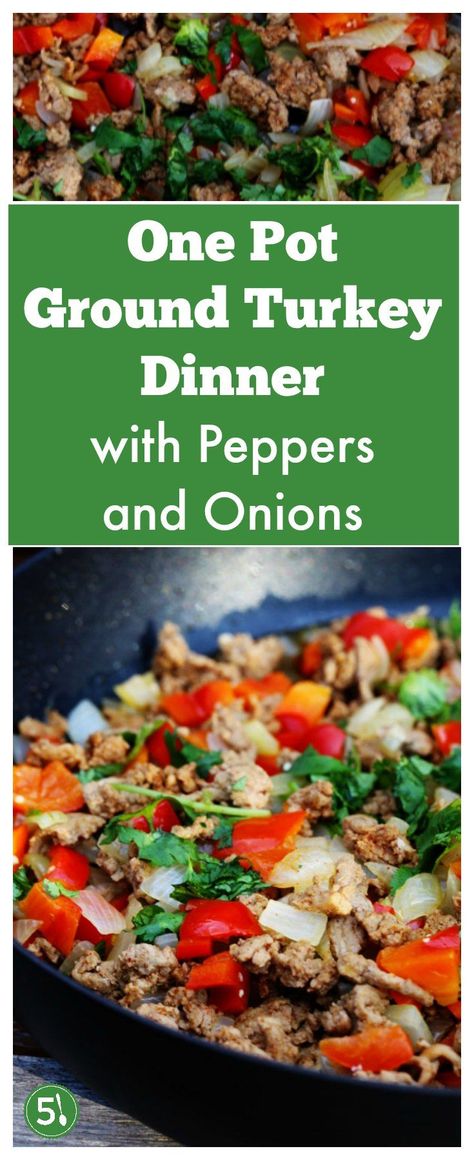 Healthy and Easy ground turkey dinner with peppers and onions is quick to throw together, a one pot meal, and loved by families for a warm comfort food dinner. Ground Turkey Recipes With Bell Peppers, Ground Turkey Peppers And Onions, Turkey And Bell Pepper Recipes, Pepper Recipes Healthy, Roasted Red Peppers Recipes, Green Pepper Recipes, Ground Turkey Recipes Easy, Ground Turkey Recipes Healthy, Stuffed Peppers Turkey