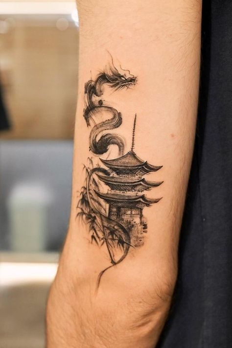 #tattoos #artwork #ink #tattoos #inked #tattooed #tattooartist #girlswithtattoos #tattooart #piercings #tattoolife #inkedgirls #blackwork #bodyart #tattooedgirls #tattoodesign #tattooist #inkedup #tatuagem #tattooing #instatattoo Traditional Vietnamese Tattoo, Landscape Tattoo Design, Small Japanese Tattoo, Japanese Tattoos For Men, Animal Sleeve, Tattoo Japanese Style, Creative Tattoo, Japan Tattoo Design, Clever Tattoos