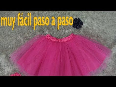 Como hacer un tutu para bebe, tutorial paso a paso rápido, fácil y bonito, para que puedas hacer un tutu en casa para tu niña sin gastar mucho dinero, yo utilice 2 metros de tela tul. Tulle Ideas, Tutu Diy, Diy Tutu Dress, Tutu En Tulle, Diy Tutu Skirt, Tutu Tutorial, Ribbon Trim Tutu, Girls Dresses Diy, Diy Tutu