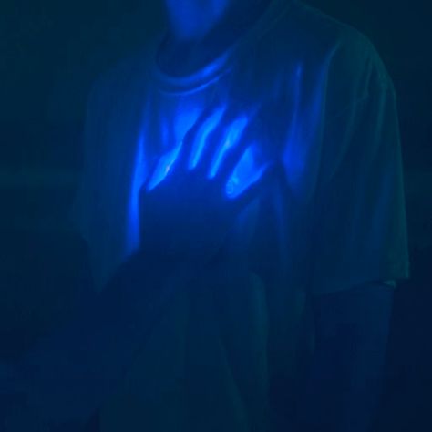 Healing Blue Aesthetic, Blue Superpowers Aesthetic, Blue Hero Aesthetic, Blue Horns Aesthetic, Glowing Blue Eyes Aesthetic, Blue Superhero Aesthetic, Magic Aesthetic Blue, Blue Energy Aesthetic, Light Blue Powers