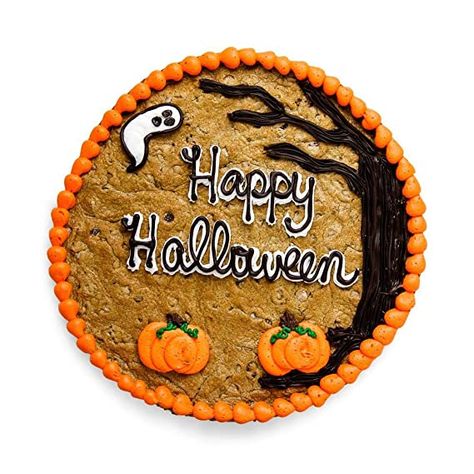 Cookie Cake Ideas, Halloween Cookie Cake, Millies Cookies, Giant Cookie Cake, Birthday Cake Cookies, Cookie Cake Decorations, Cookie Cake Designs, Postres Halloween, Halloween Cake Decorating