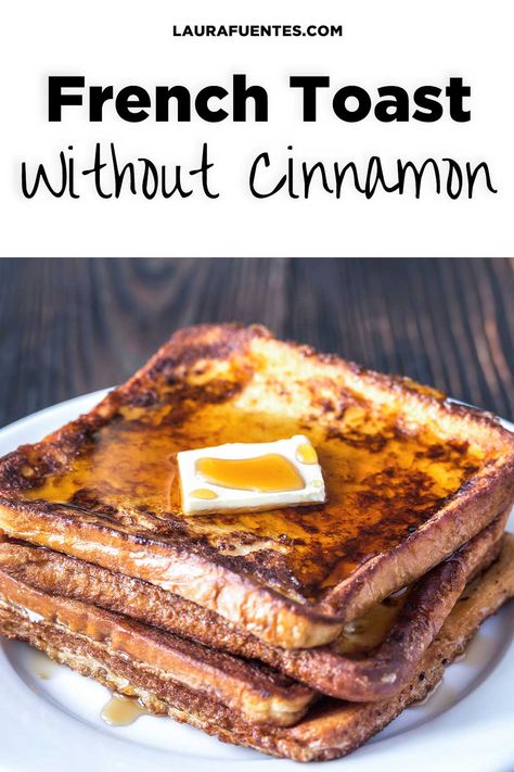 Making great-tasting French toast for breakfast is easy using this recipe without cinnamon! French Toast Without Cinnamon, French Toast No Cinnamon, French Toast Recipe Without Cinnamon, French Toast Recipe Stove Top, French Toast Recipe Without Vanilla, French Toast Recipe Cinnamon, Sourdough French Toast, Toast For Breakfast, Easy French Toast Recipe