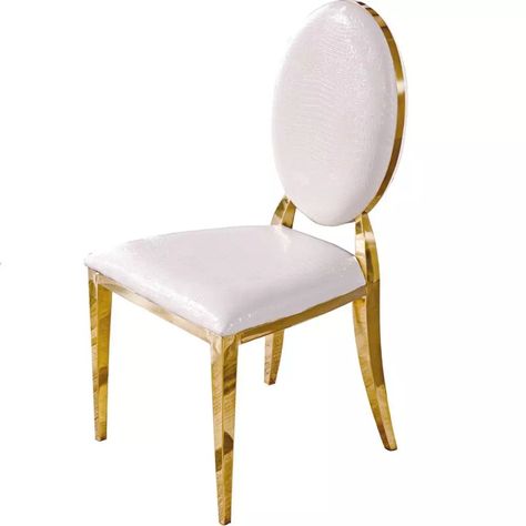 Dior Chairs Wedding, Gold Chairs Wedding, Dining Table And Chairs Ideas, Gold Wedding Chairs, Banquet Chairs, Gold Dining Chairs, Fancy Chair, Louis Chairs, Banquet Seating