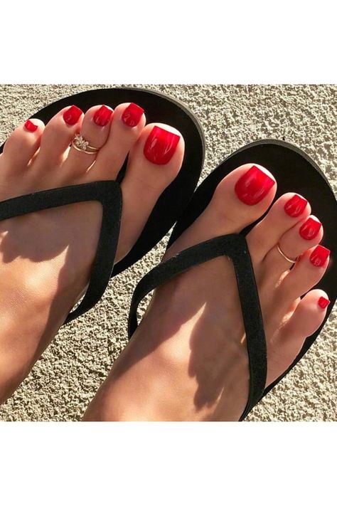 Feet Nail Design, Fake Toenails, Gel Toe Nails, Toe Nail Color, Pretty Toe Nails, Summer Toe Nails, Cute Toe Nails, Nails Today, Cute Toes