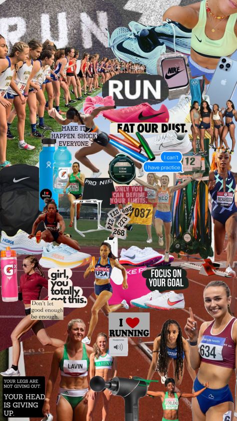 #track #trackandfeild #sarahlavin #athletics #friends #livelaughtrack #dontgiveup #aesthetic Tracking Aesthetic, Track And Field Aesthetic Outfit, Track Outfits Practice Cold, Track Things, Aesthetic Track, Track Athletes, Track Vision Board, Girl Sports Aesthetic, Track Collage Wallpaper