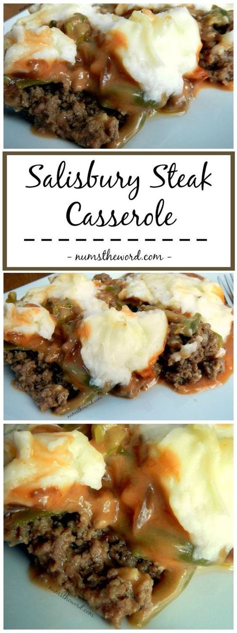 If you love Salisbury Steak, then give this simple 30 minute meal a chance. Easy, delicious and perfect weeknight meal! This also reheats and freezes well! #salisburysteak #easycasserole #30minutemeal Salisbury Steak Casserole Recipe, Homemade Salisbury Steak, Steak Casserole, Salisbury Steak, Gravy Recipe, Easy Casserole, Beef Dinner, 30 Minute Meals, Recipe Video