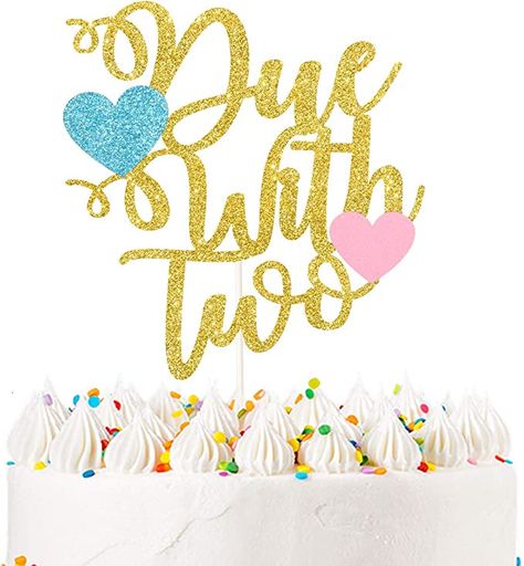 Two Cake Topper, Oh Baby Cake Topper, Princess Castle Cake, Twins Cake, Baby Shower Bunting, Baby Cake Topper, Boy Girl Twins, 1st Birthday Party Decorations, Twin First Birthday