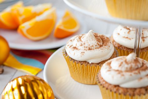 Orange Spice Cupcakes, Orange Cupcakes, Cupcake Tray, Filled Cupcakes, Cupcake Tins, Spice Cupcakes, Pastry Brushes, Orange Spice, Paper Cupcake