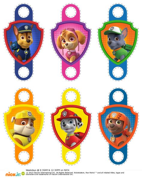 Paw Patrol Printable, Free Paw Patrol Printables, Paw Patrol Birthday Ideas, Paw Patrol Name Tags Free Printable, Paw Patrol Badge Template, Paw Patrol Party Ideas, Paw Patrol Badge Printable, Tracker Paw Patrol, Paw Patrol Party Printables