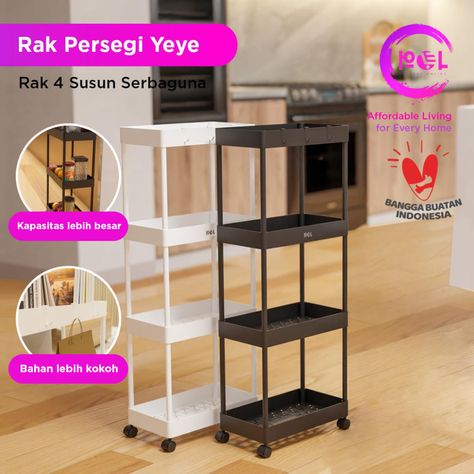 Square Shelf, Gado Gado, Square Kitchen, Plastic Shelves, Kitchen Rack, Review Produk, Bathroom Shelves, Kitchen Shelves, Household Appliances